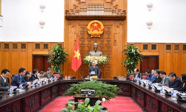 Thủ tướng Nguyễn Xuân Phúc dự cuộc họp của tổ công tác của Thủ tướng Chính phủ